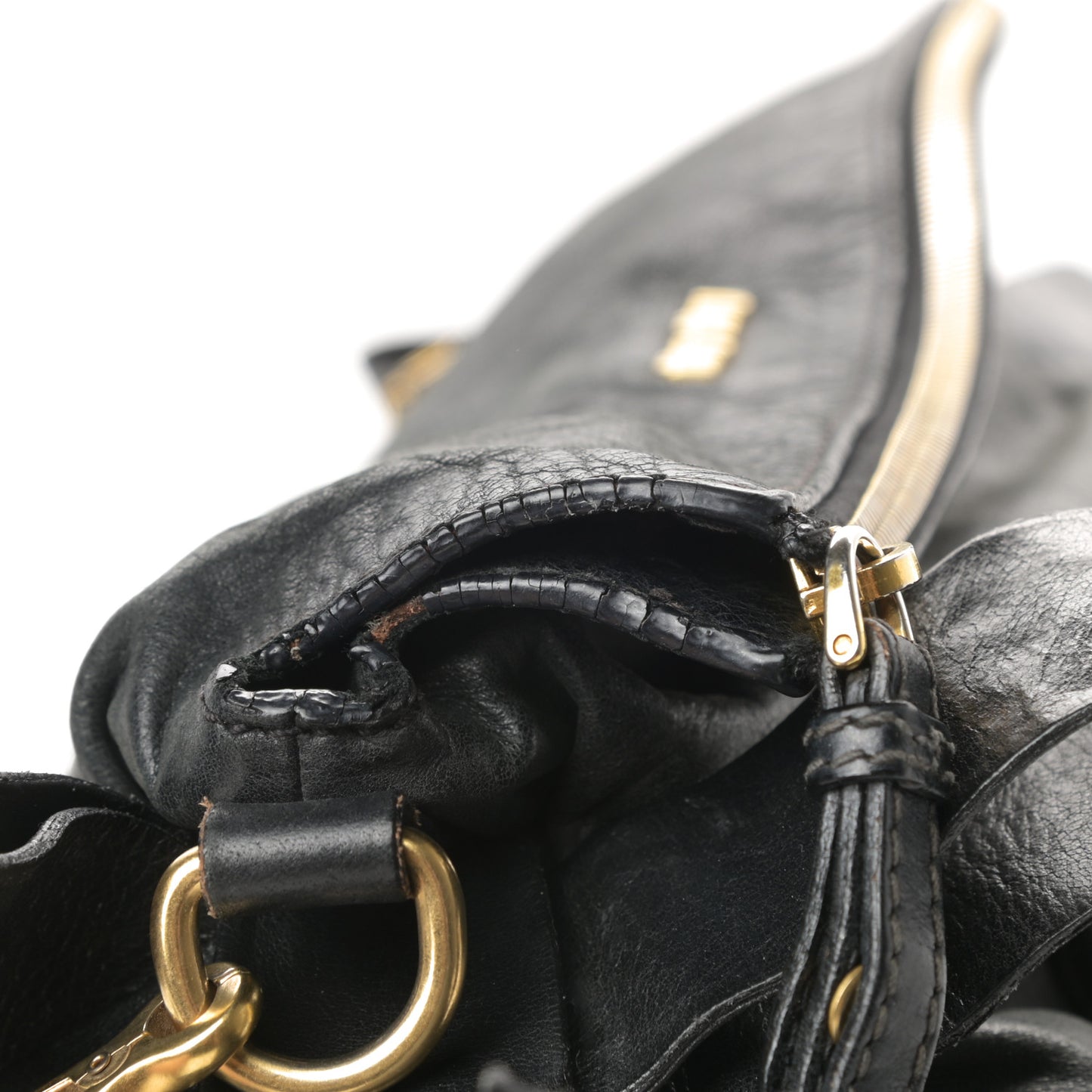 Soft Calfskin Small Bow Bag Black