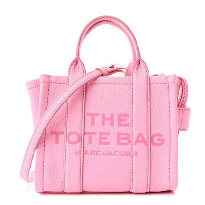 Marc Jacobs Grained Calfskin Micro The Tote Bag Pink 1 of 11