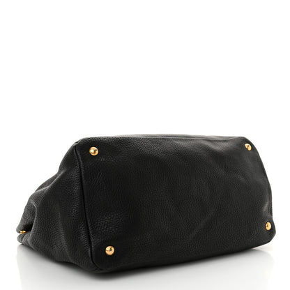 Prada Vitello Daino Tote Black 4 of 13