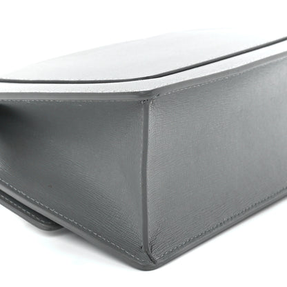 Off-White Saffiano Jitney 1.4 Top Handle Bag Grey 10 of 12