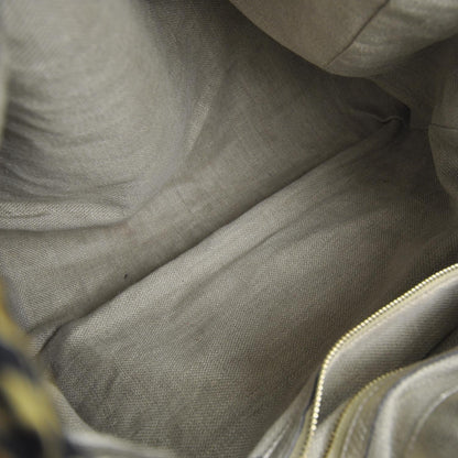 Gucci Natural Straw Leather Positano Tote Metallic 6 of 9