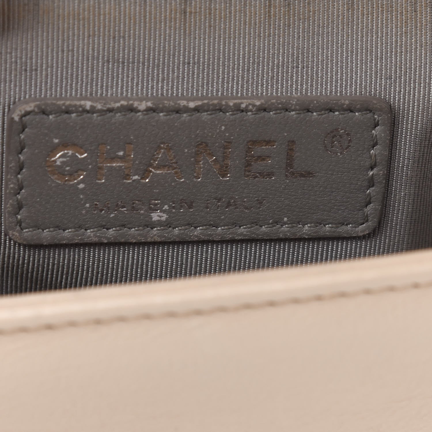 Chanel Calfskin Quilted Double Stitch New Medium Boy Flap Beige 8 of 12