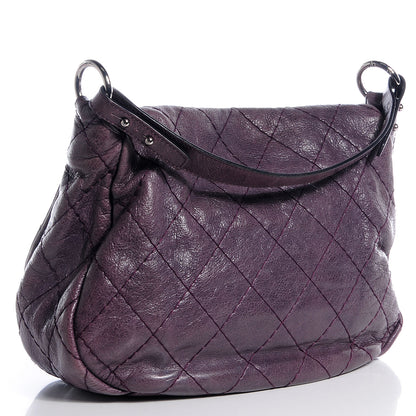 Chanel Glazed Calfskin On The Road XL Flap Purple 3 of 8