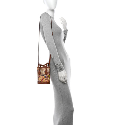 Louis Vuitton Metallic Monogram LV Garden Nano Bucket Bag Gold 2 of 9
