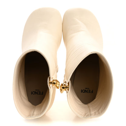 Fendi Nappa Fendi First 95mm Booties 36 White 2 of 11