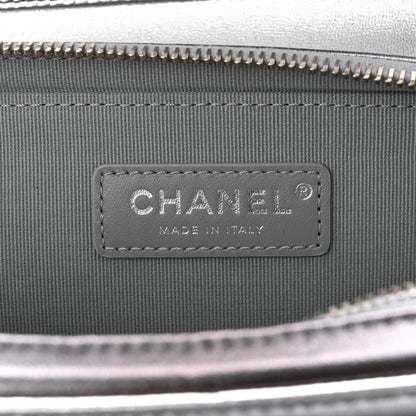 Chanel Metallic Lambskin Large Like A Wallet Flap Silver 6 of 11