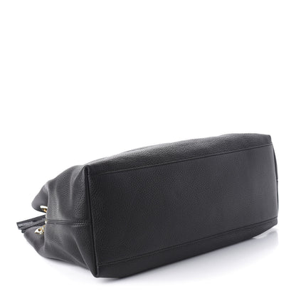 Gucci Pebbled Calfskin Medium Soho Chain Shoulder Bag Black 4 of 10