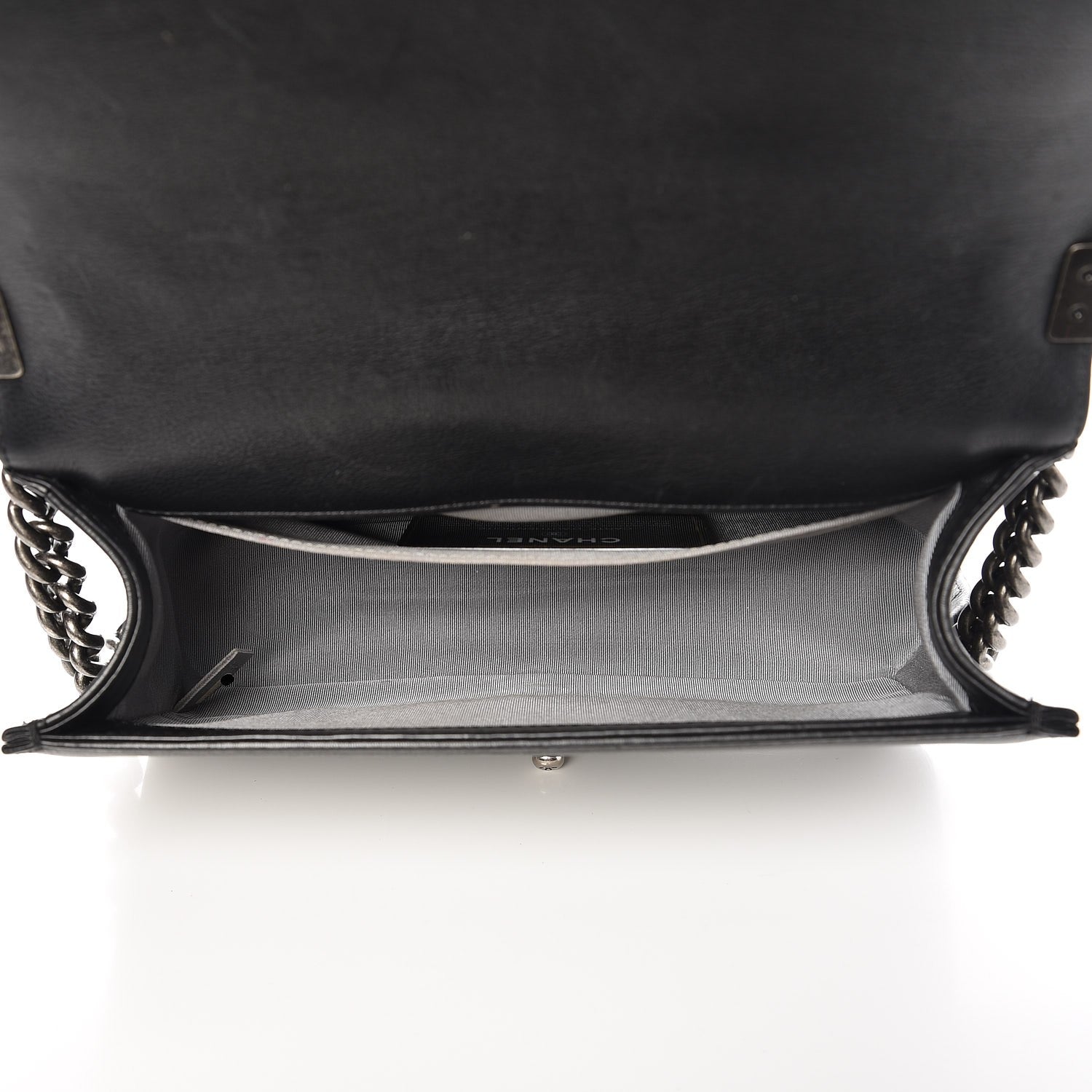 Chanel Calfskin Double Stitch Medium Boy Flap Black 5 of 8