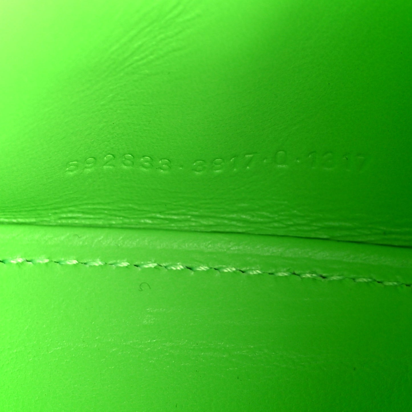 Shiny Box Calfskin Hourglass Top Handle Bag XS Acid Green