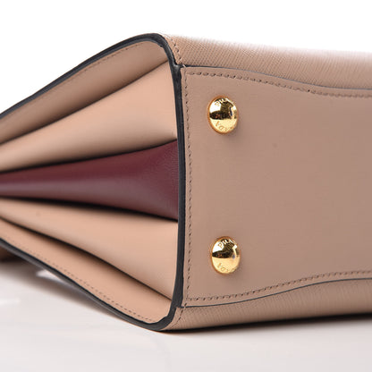 Prada Saffiano City Calfskin Small Bibliotheque Top Handle Cammeo Granato 9 of 11