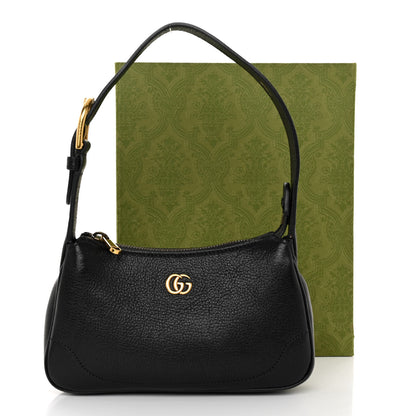 Gucci Goatskin Mini Aphrodite Shoulder Bag Black 10 of 10