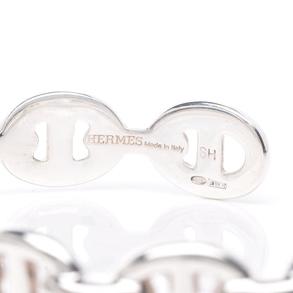 Hermes Sterling Silver MM Chaine d'Ancre Enchainee Cuff Bracelet SH 4 of 5