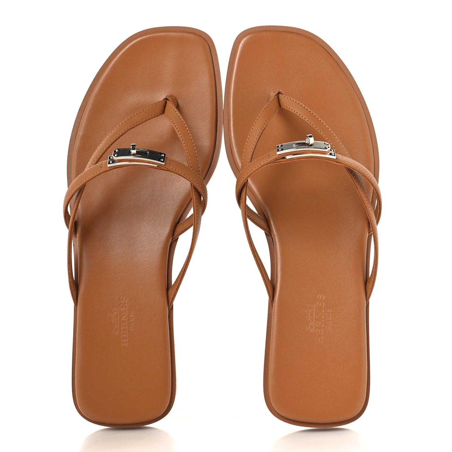 Calfskin Miss Sandals 38 Naturel