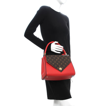 Louis Vuitton Calfskin Monogram Double V Rubis 3 of 9