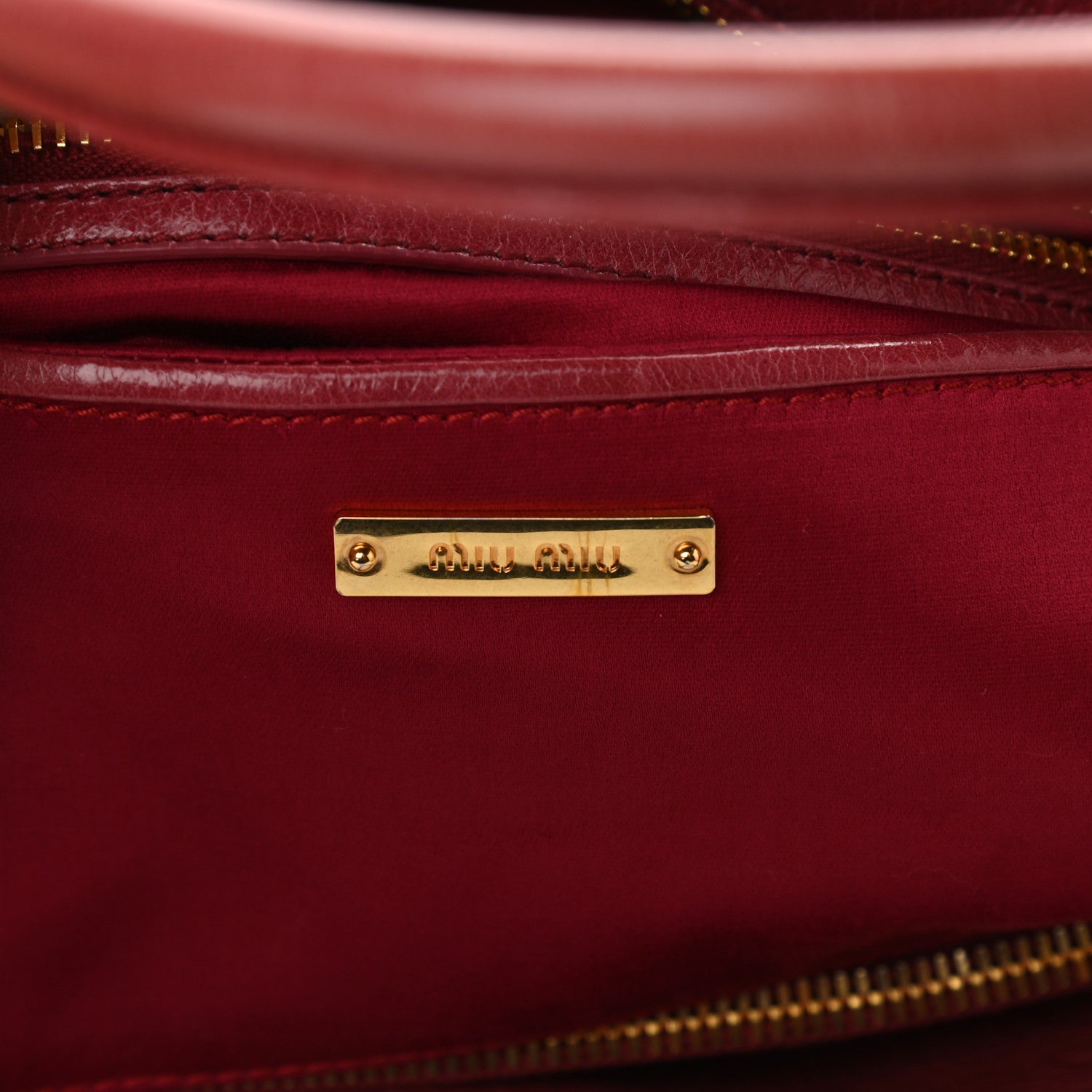 Miu Miu Nappa Matelasse Tote Red 5 of 8