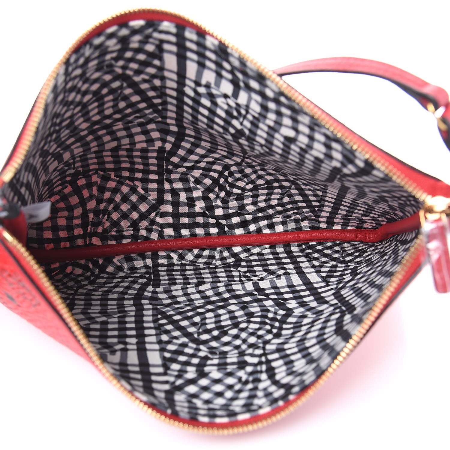 MCM Visetos Liz Shopper Tote Pouch Ruby Red 5 of 8