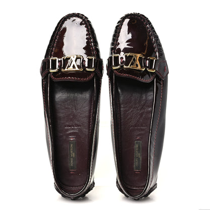 Louis Vuitton Patent Calfskin Oxford Loafers 40 Rouge Fauviste 2 of 9