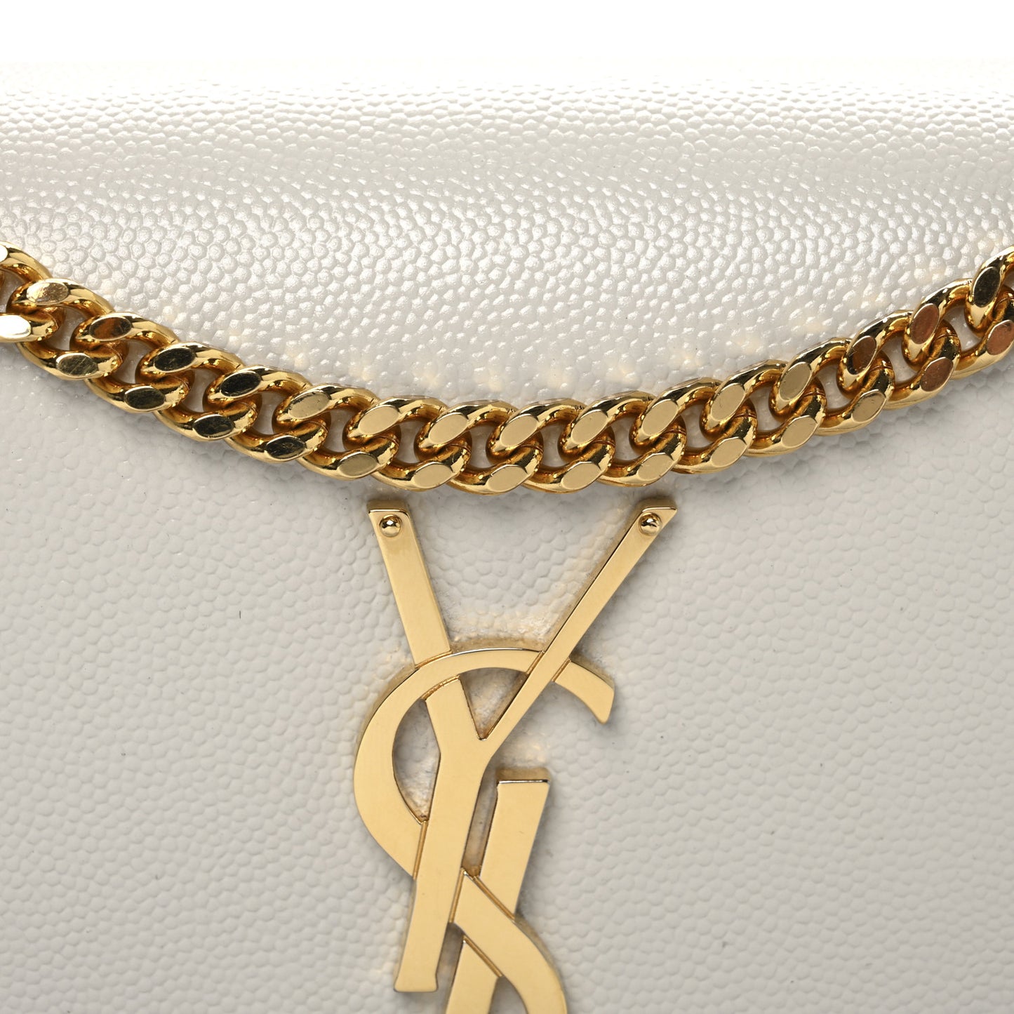 Grain De Poudre Small Classic Monogram Kate Satchel Crema Soft