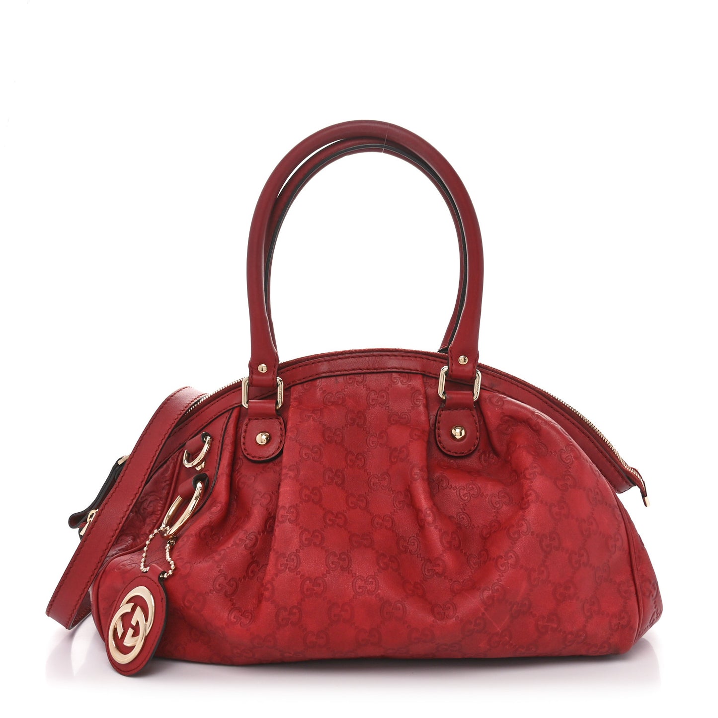 Guccissima Medium Sukey Boston Cherry