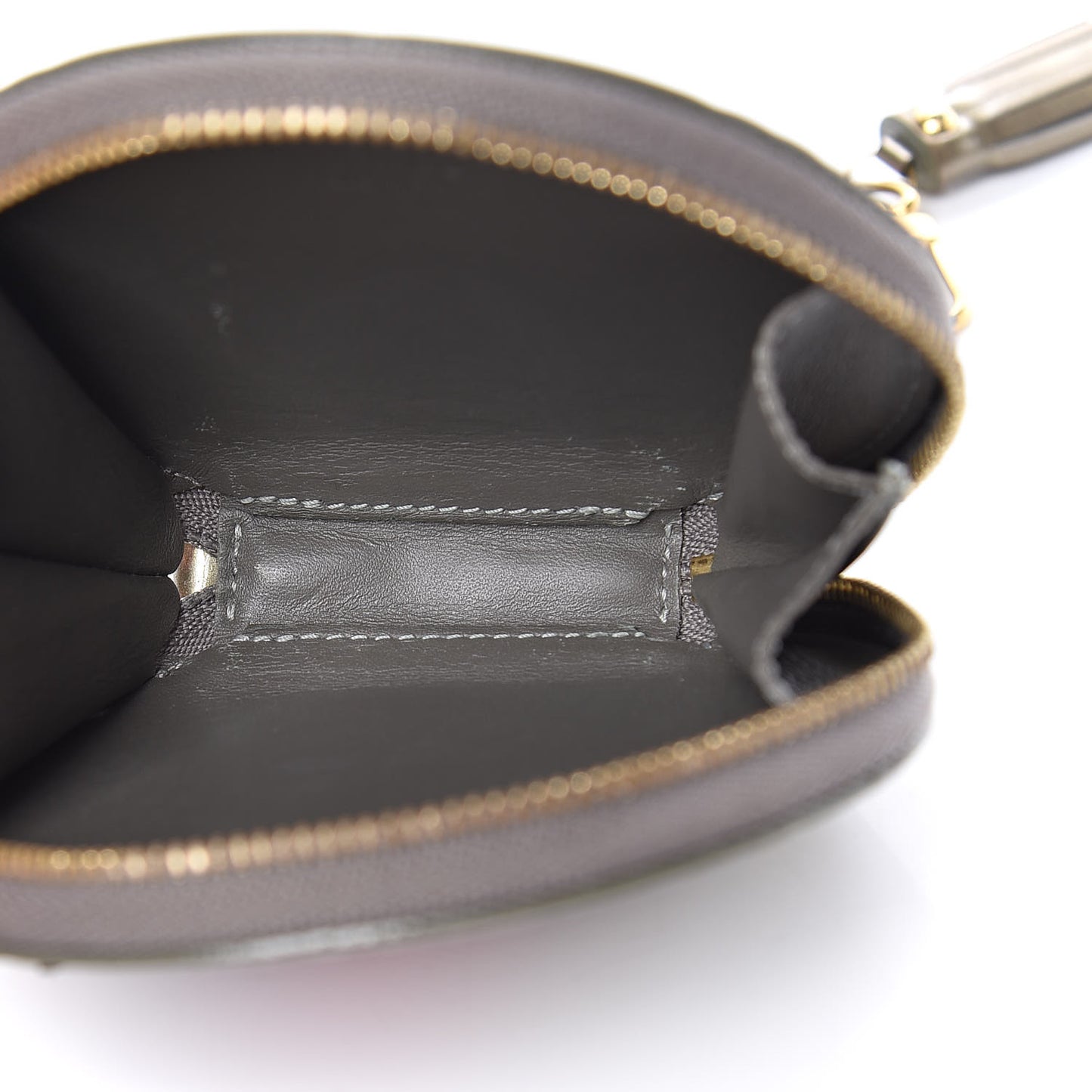 Vernis Animania Coq Rooster Round Coin Purse Gris Art Deco