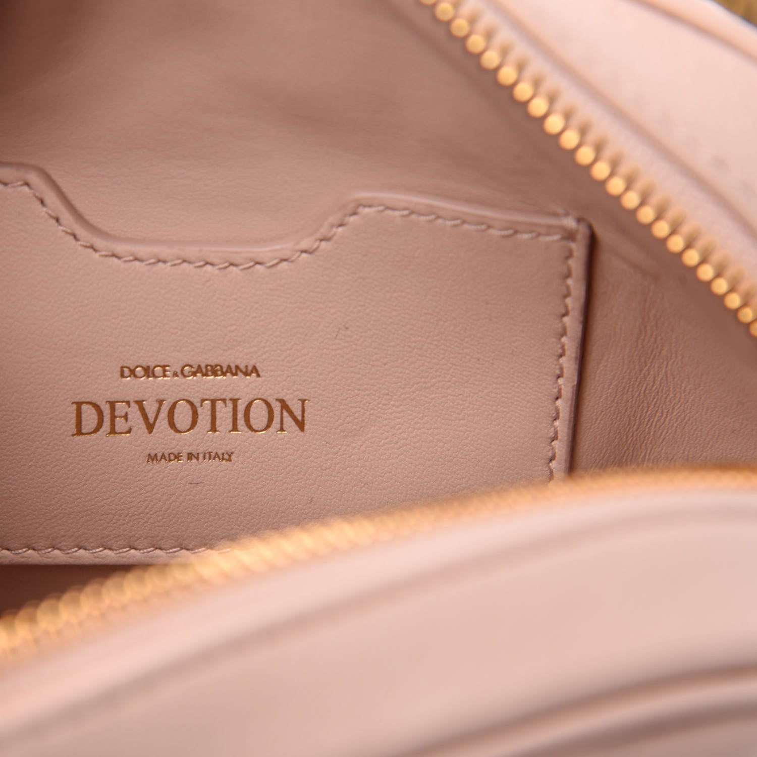 Dolce & Gabbana Calfskin Devotion Crossbody Bag Pale Pink 6 of 10