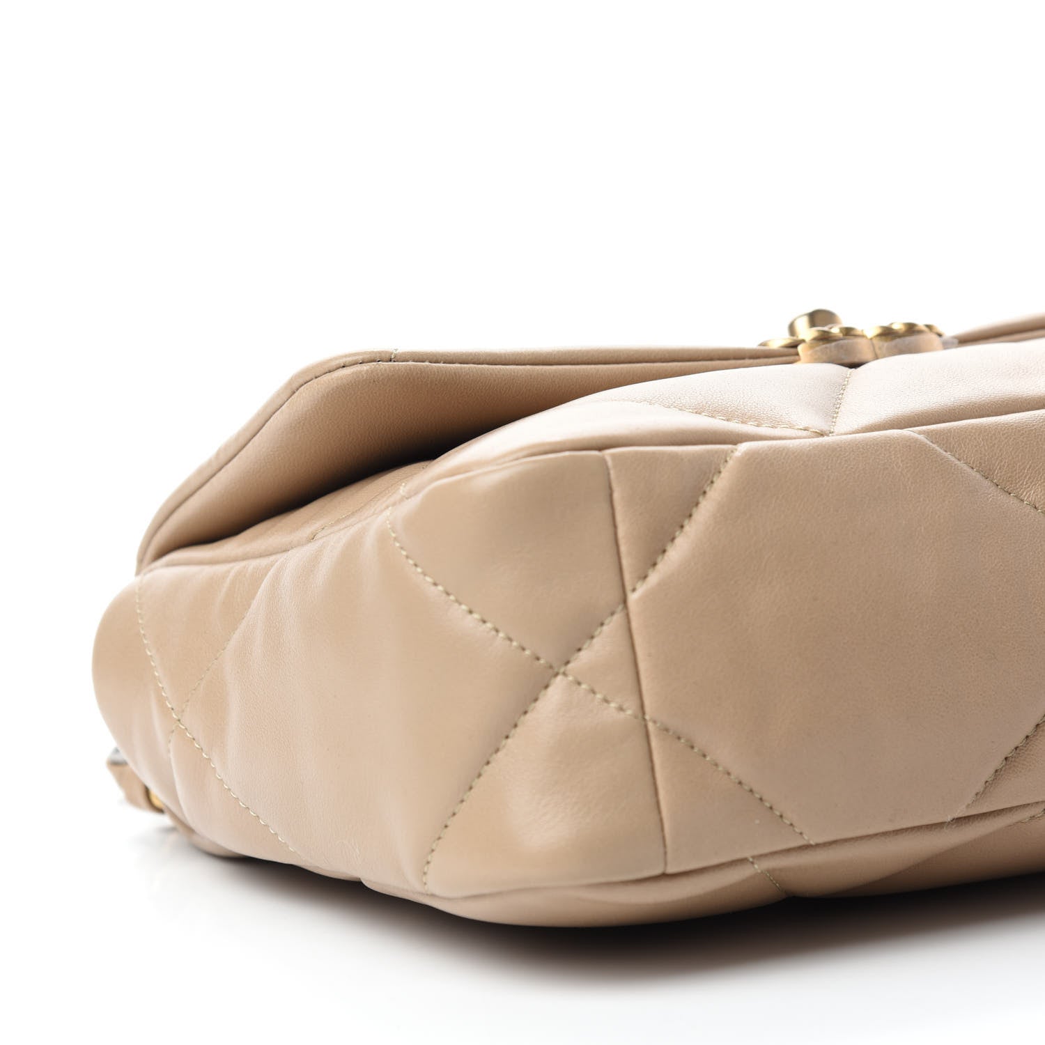 Chanel Lambskin Quilted Medium Chanel 19 Flap Dark Beige 6 of 11