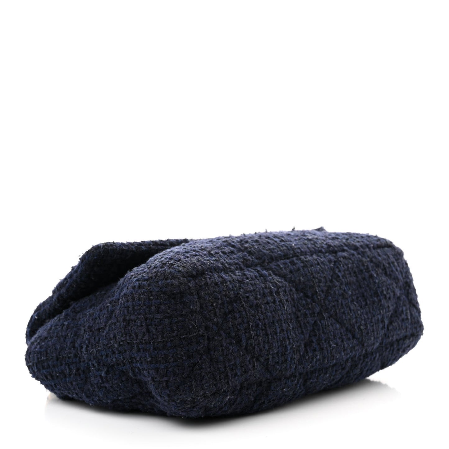 Tweed Quilted Large Chanel 19 Flap Navy Blue