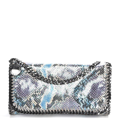Stella McCartney Python Oleografic Falabella Clutch Navy 1 of 7