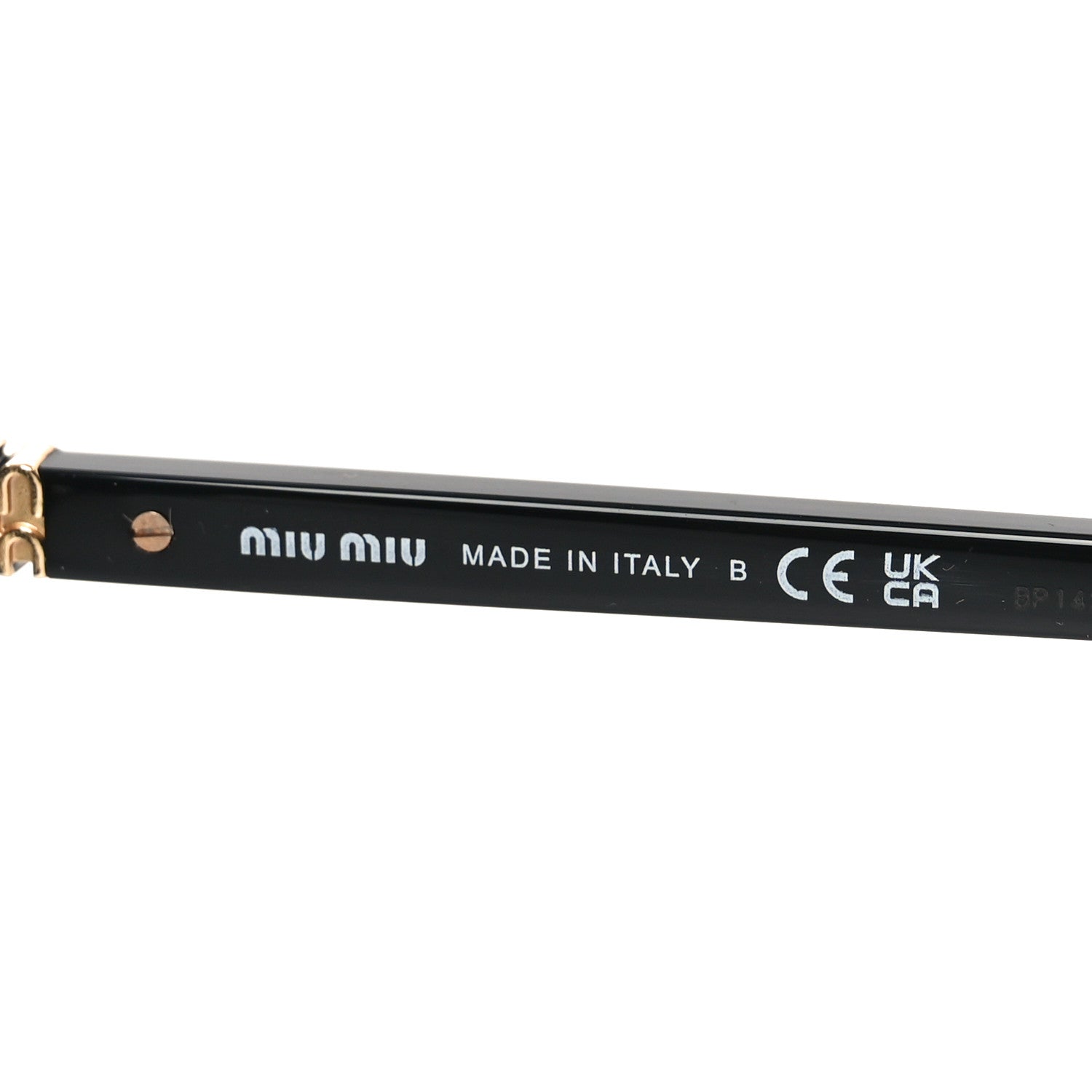みーみ Miu Miu Acetate Oval Regard Sunglasses SMU04Z Black 1822049