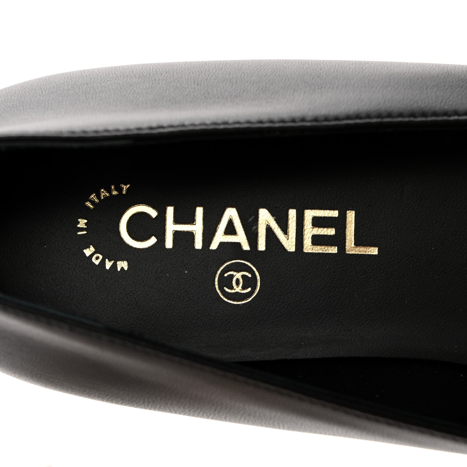 Chanel Lambskin Patent Cap Toe Camellia Ballerina Flats 41 Black 6 of 9