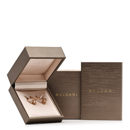 Bulgari 18K Rose Gold B.Zero1 Hoop Earrings 7 of 7