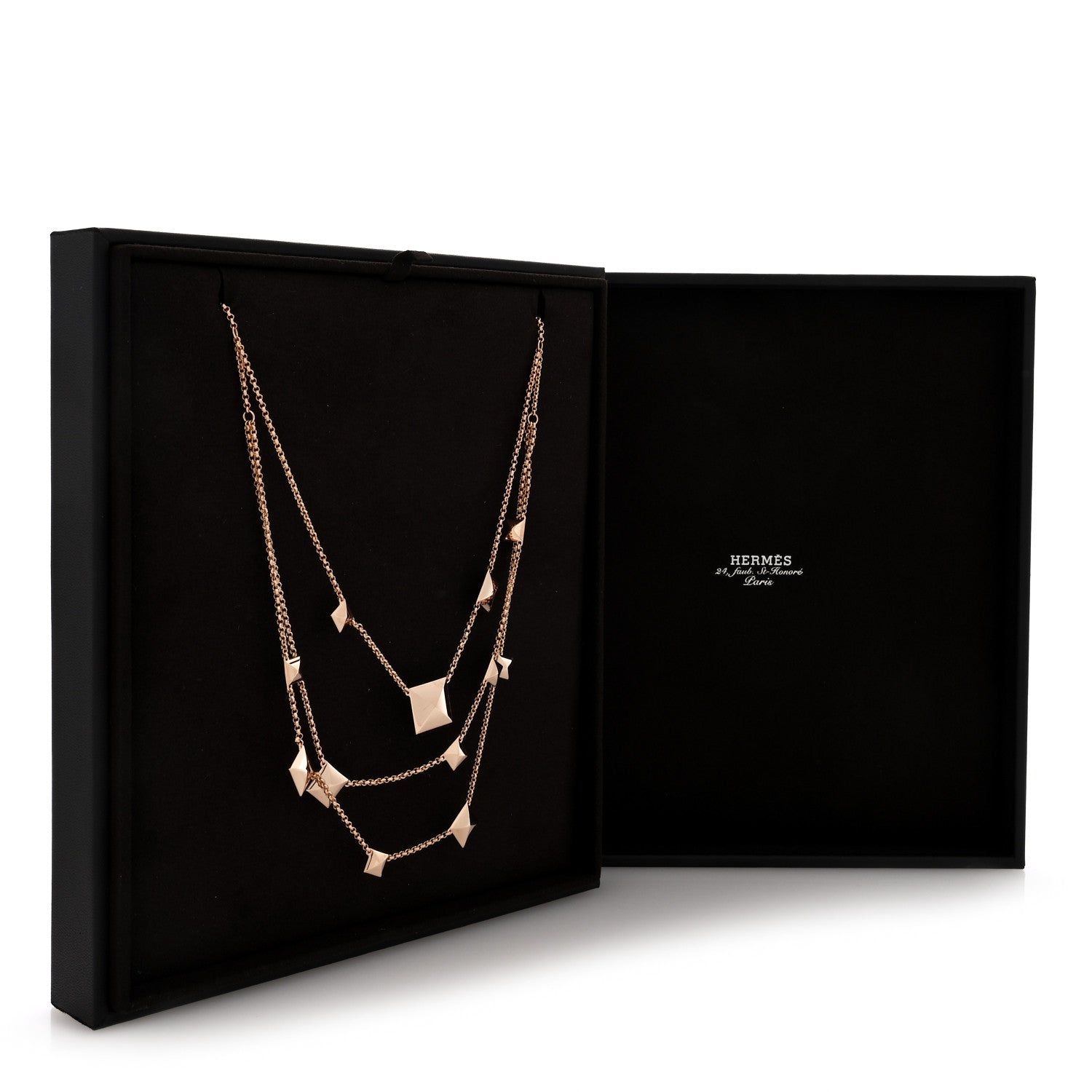 Hermes 18K Rose Gold Clou d'H Necklace 5 of 5