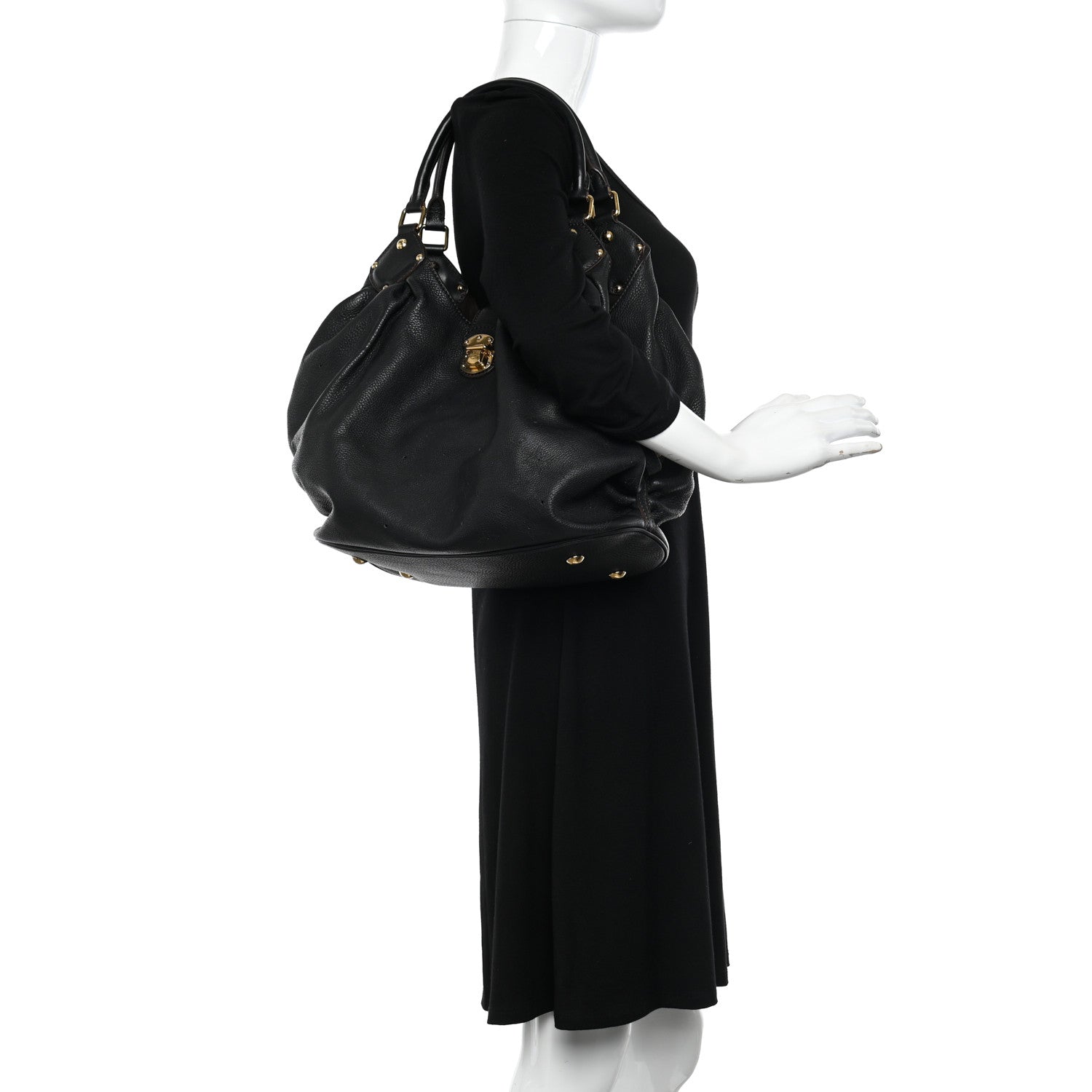 Louis Vuitton Mahina L Black 2 of 9