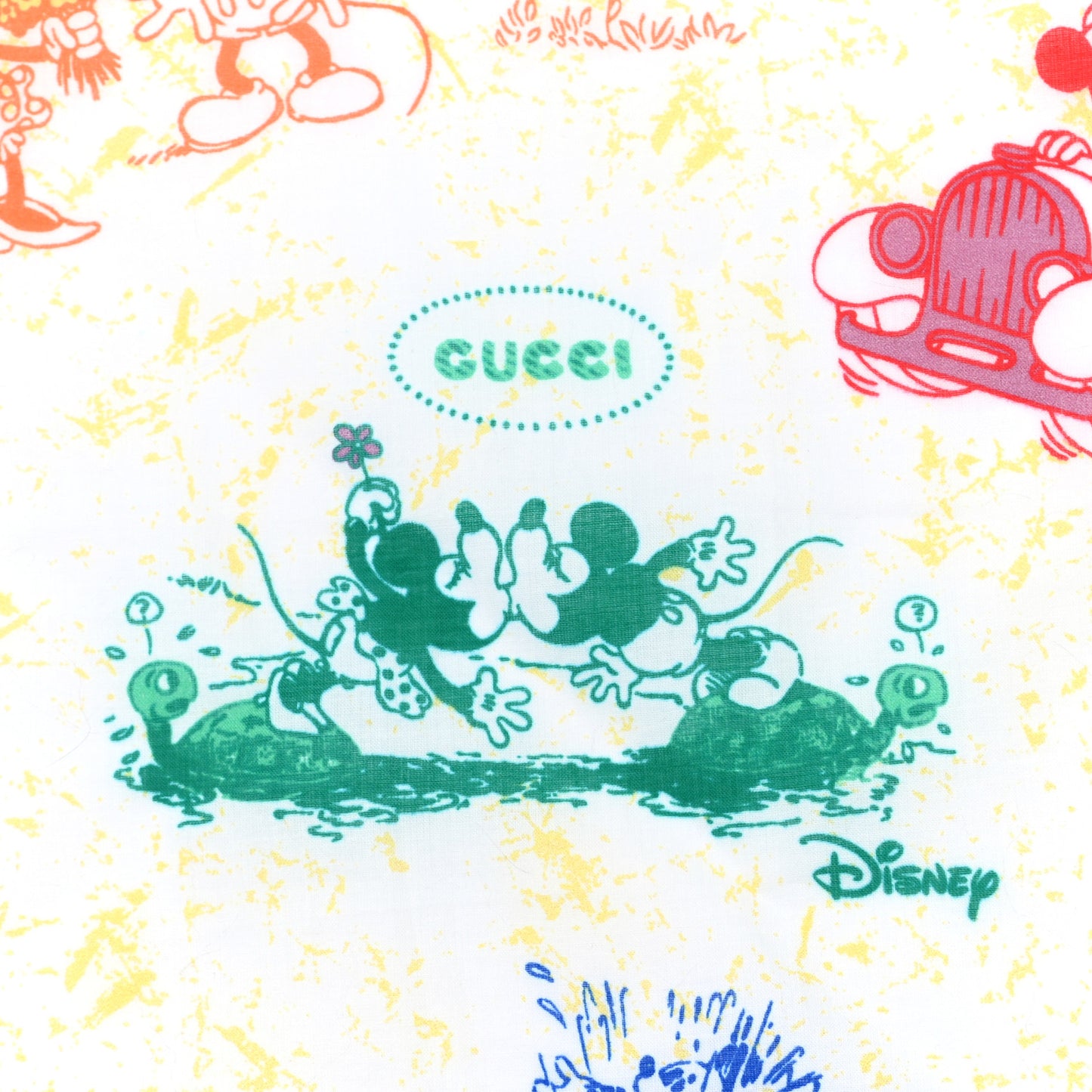 X DISNEY Cotton Mickey Minnie Mouse Scarf Multicolor