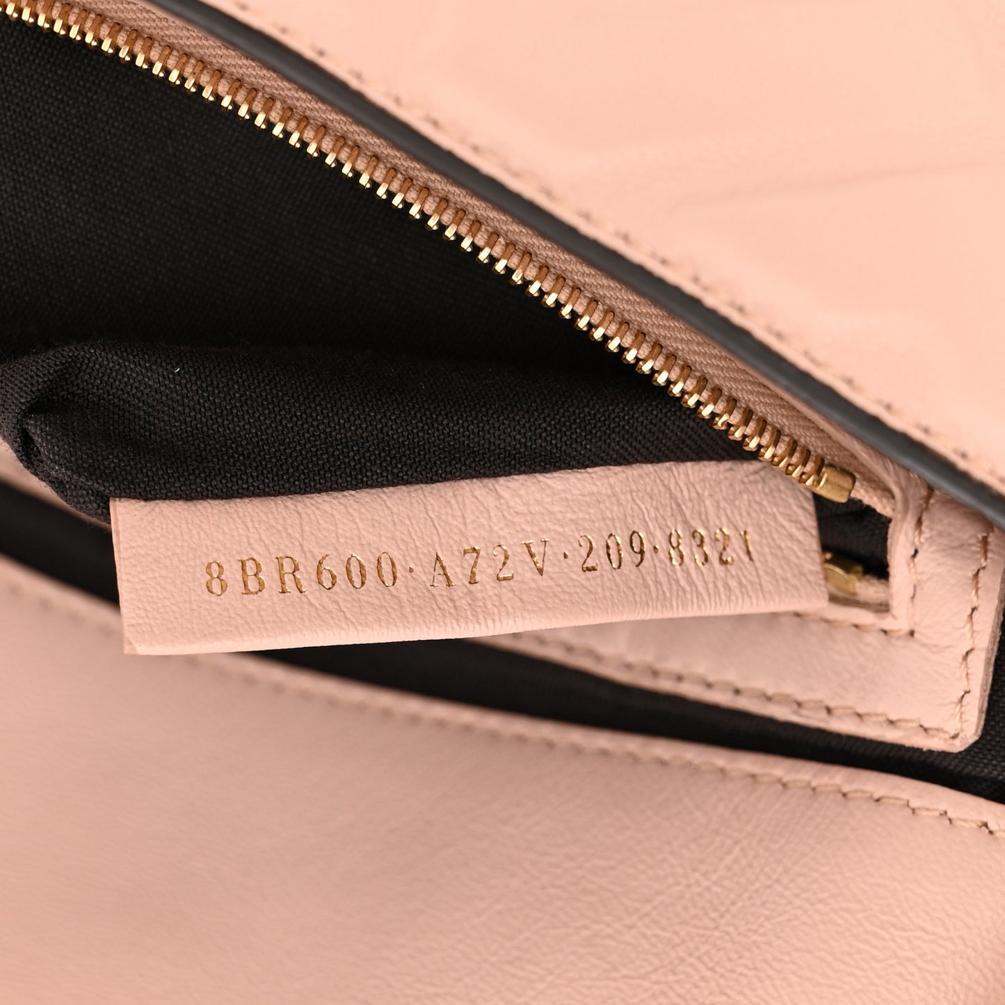 Nappa FF 1974 Embossed Baguette Rosa Quarzo