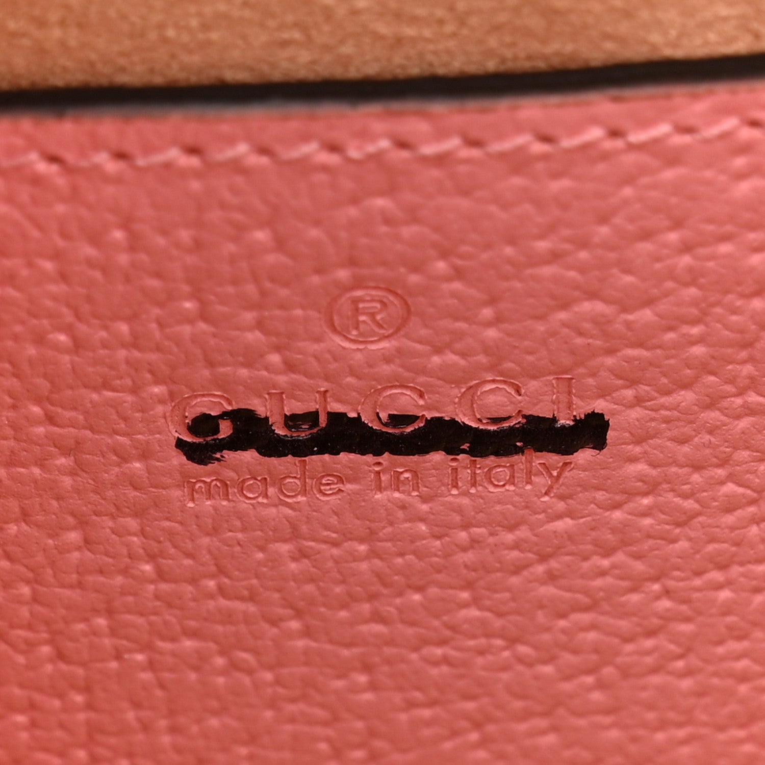 Gucci Wonka Grain Calfskin Mini Diana Tote Bag Wild Rose Black