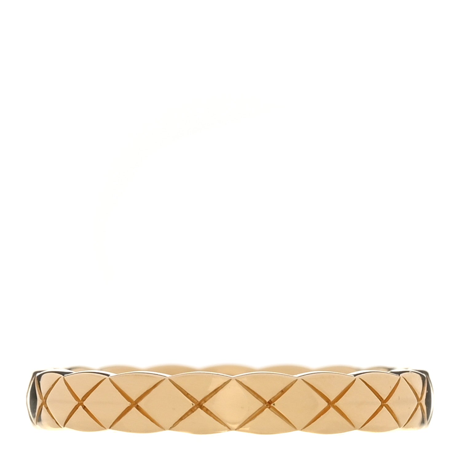 Chanel 18K Yellow Gold Mini Coco Crush Ring 55 7.25 1 of 5