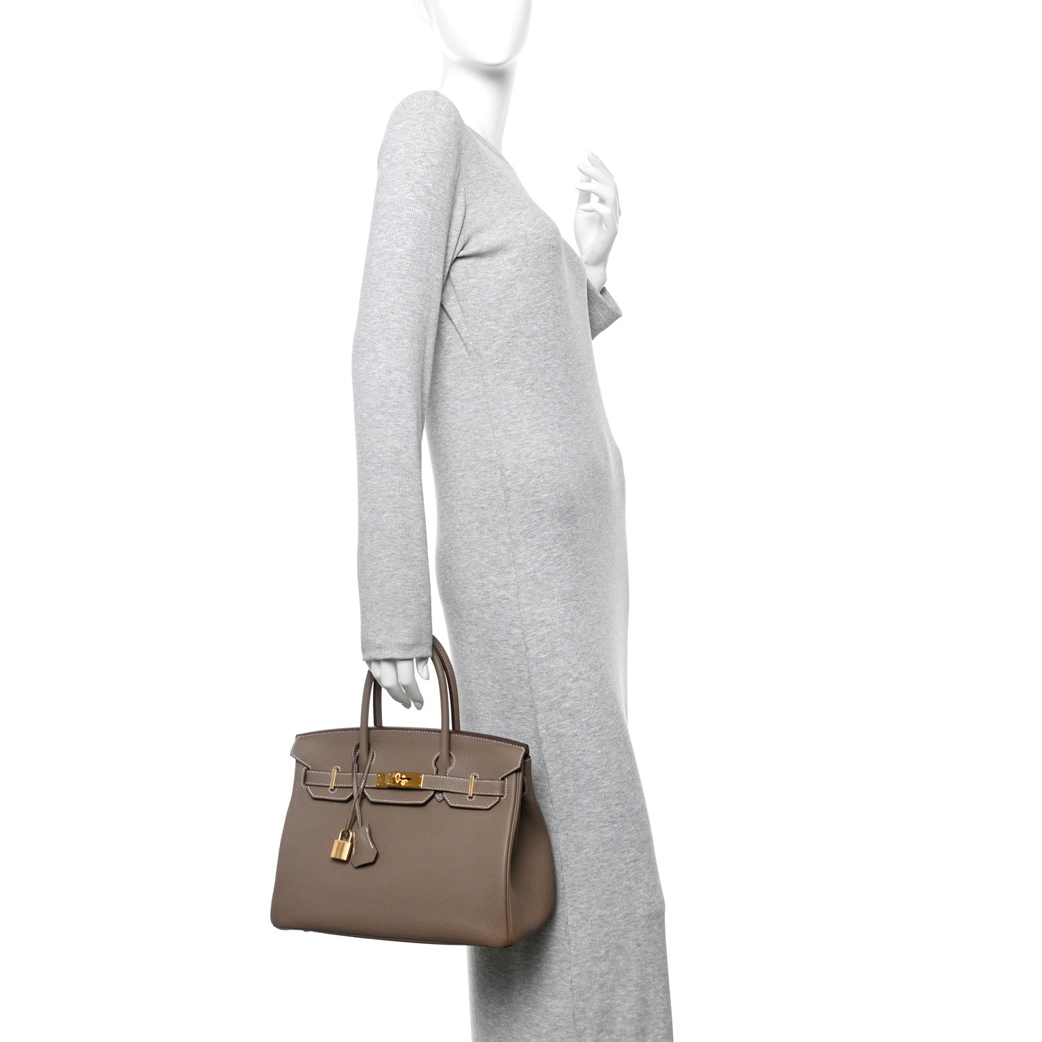 Hermes Togo Birkin 30 Etoupe 2 of 10