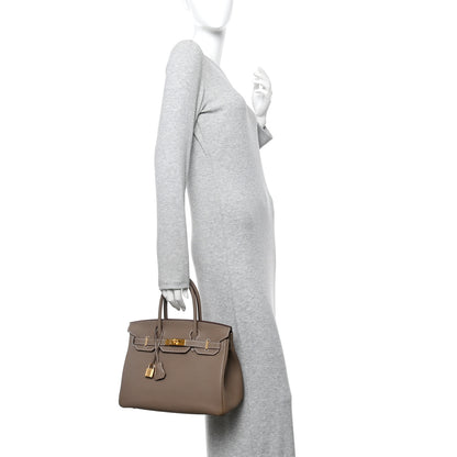 Hermes Togo Birkin 30 Etoupe 2 of 10