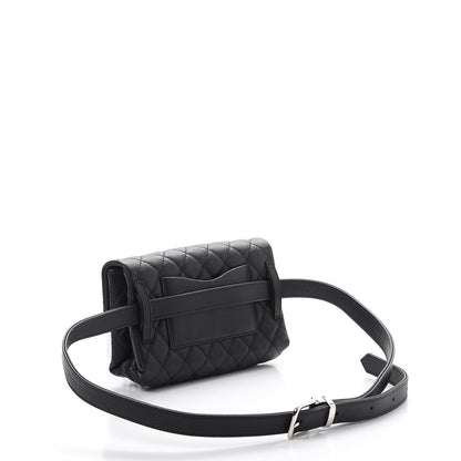 Chanel Grained Calfskin Quilted 2.55 Reissue Flap Belt Bag Clutch Black 4 of 7