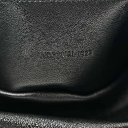 Saint Laurent Grained Lambskin Small Cassandre Envelope Pouch Black 7 of 8