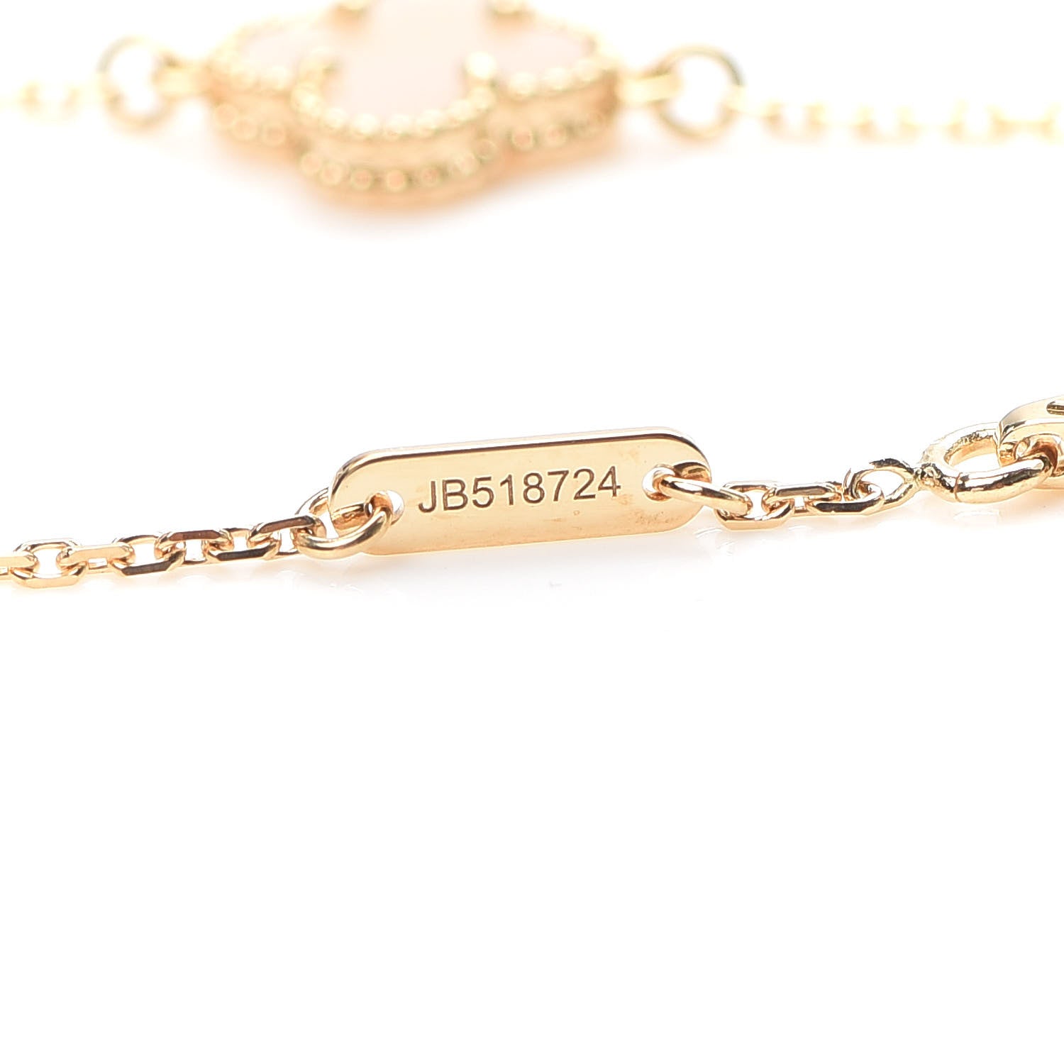 Van Cleef & Arpels 18K Yellow Gold Mother of Pearl Sweet Alhambra Bracelet 5 of 8
