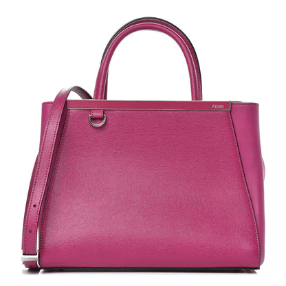 Fendi Vitello Elite Petite 2Jours Tote Magenta 1 of 11