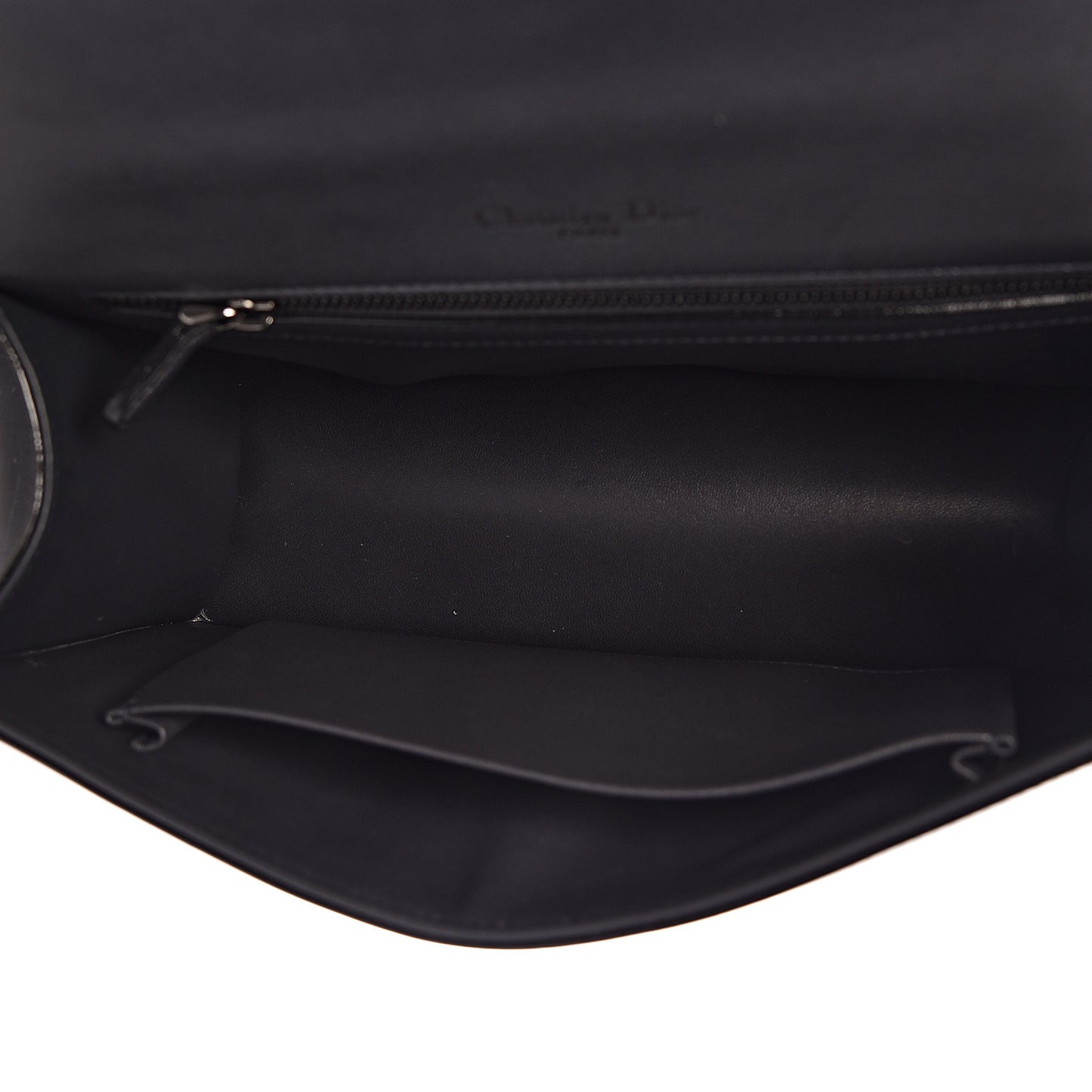 Metallic Patent Micro-Cannage Medium Diorama Flap Bag Graphite