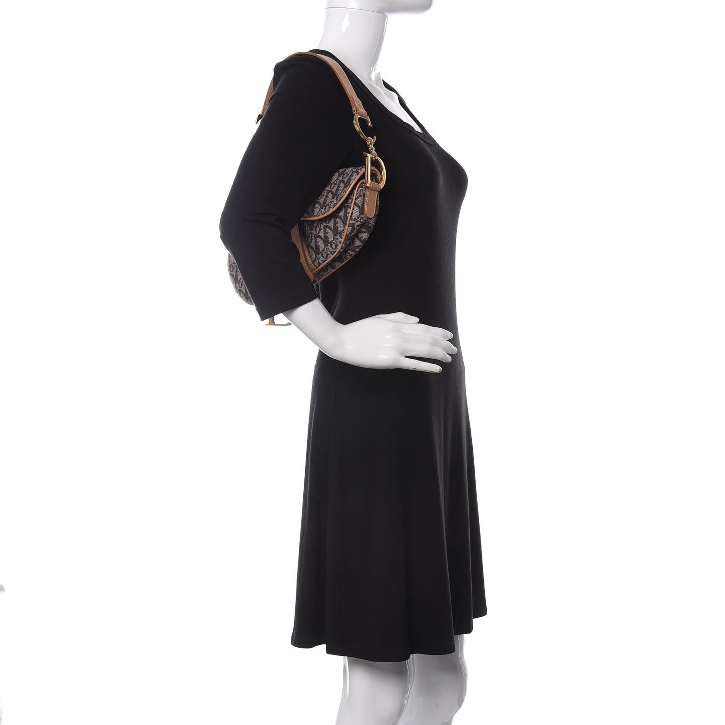 Monogram Saddle Bag Brown