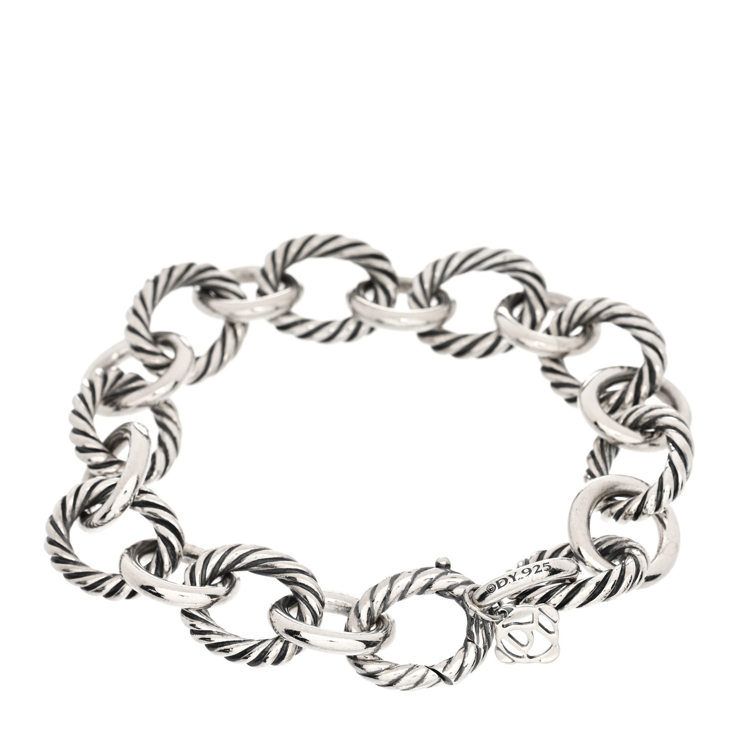 Sterling Silver 12mm Large Oval Link Bracelet
