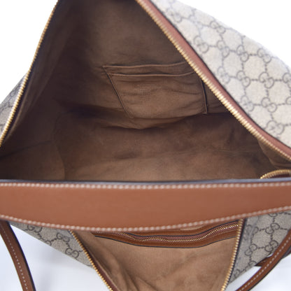 Gucci GG Supreme Monogram Large Linea A Hobo Light Brown 5 of 7