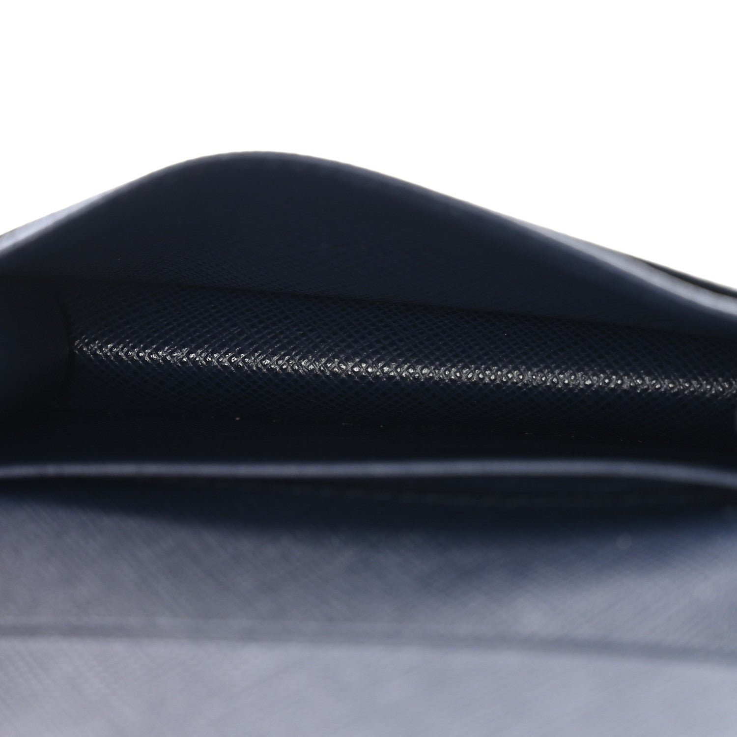 Prada Saffiano Flap Card Holder Baltico 5 of 8