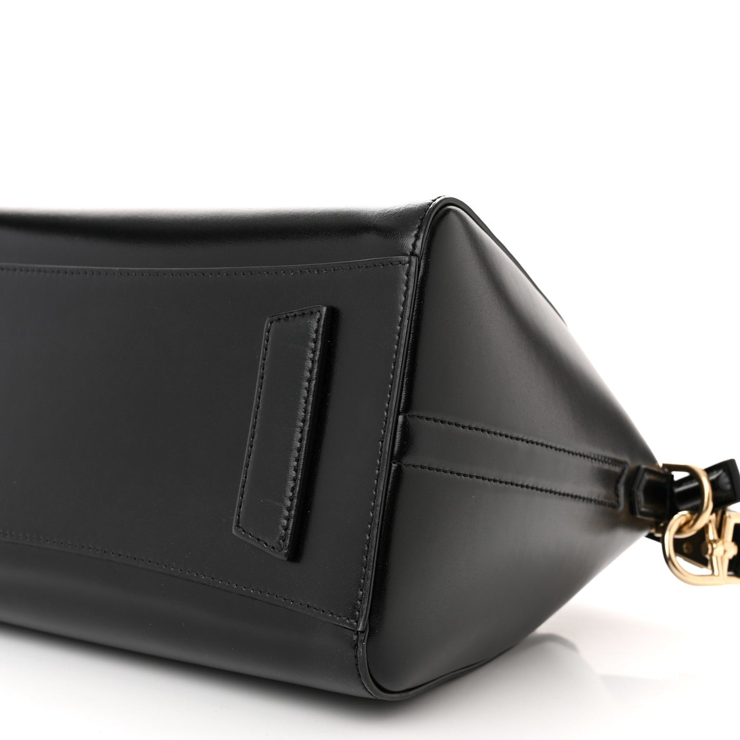 Shiny Lord Calfskin Small Antigona Black