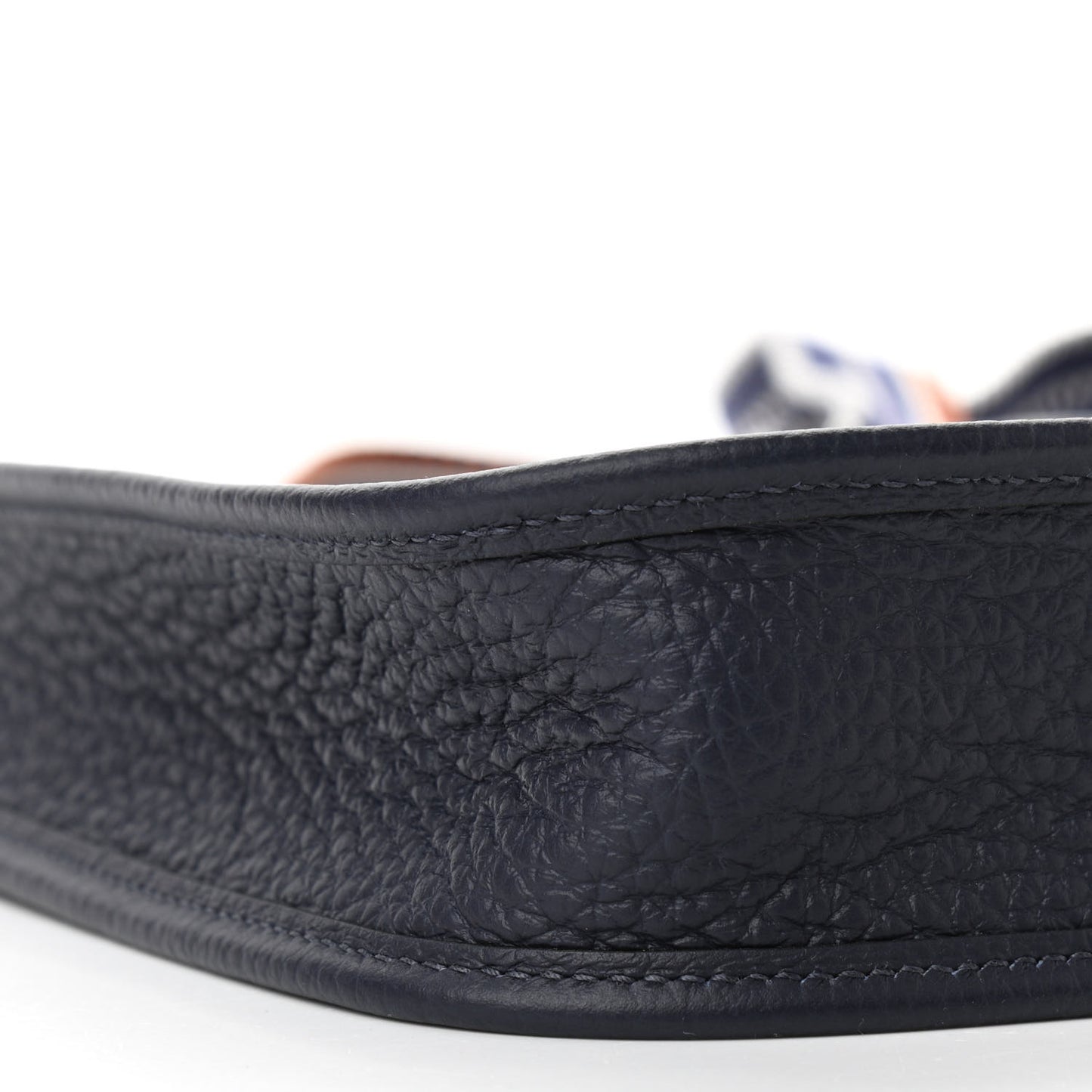 Taurillon Clemence Amazone Sangle Cavale Evelyne TPM Bleu Nuit Bleu Encre Cuivre